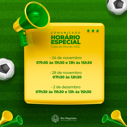 ORDEM DE SERVIÇO N°. 006/2022 – GP, 📋 REGULAMENTA OS HORÁRIOS DE  EXPEDIENTE DAS REPARTIÇÕES PÚBLICAS MUNICIPAIS, NOS ⚽️ JOGOS DA SELEÇÃO  BRASILEIRA 🇧🇷 NA COPA DO MUNDO DE 2022 – Prefeitura Municipal de Santo  Augusto