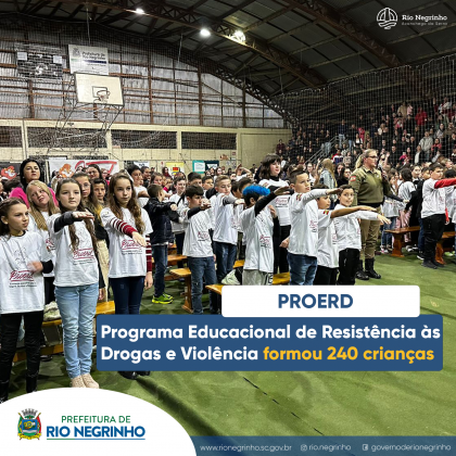 proerd - Programa Educacional de Resistência às Drogas e à violência